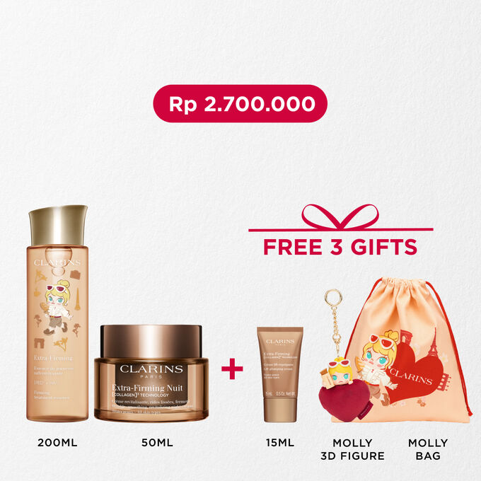 Extra-Firming (Molly) Treatment Essence / Toner / Lotion & Moisturizing [Collagen]3 Night Cream (All skin types)