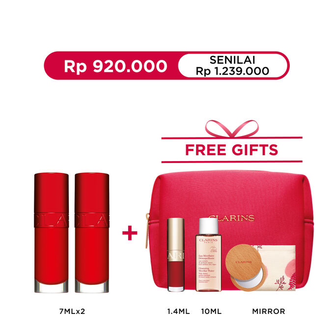 Duo Lip Oil Iconic Red