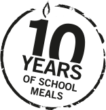 Logo 10 years school meals