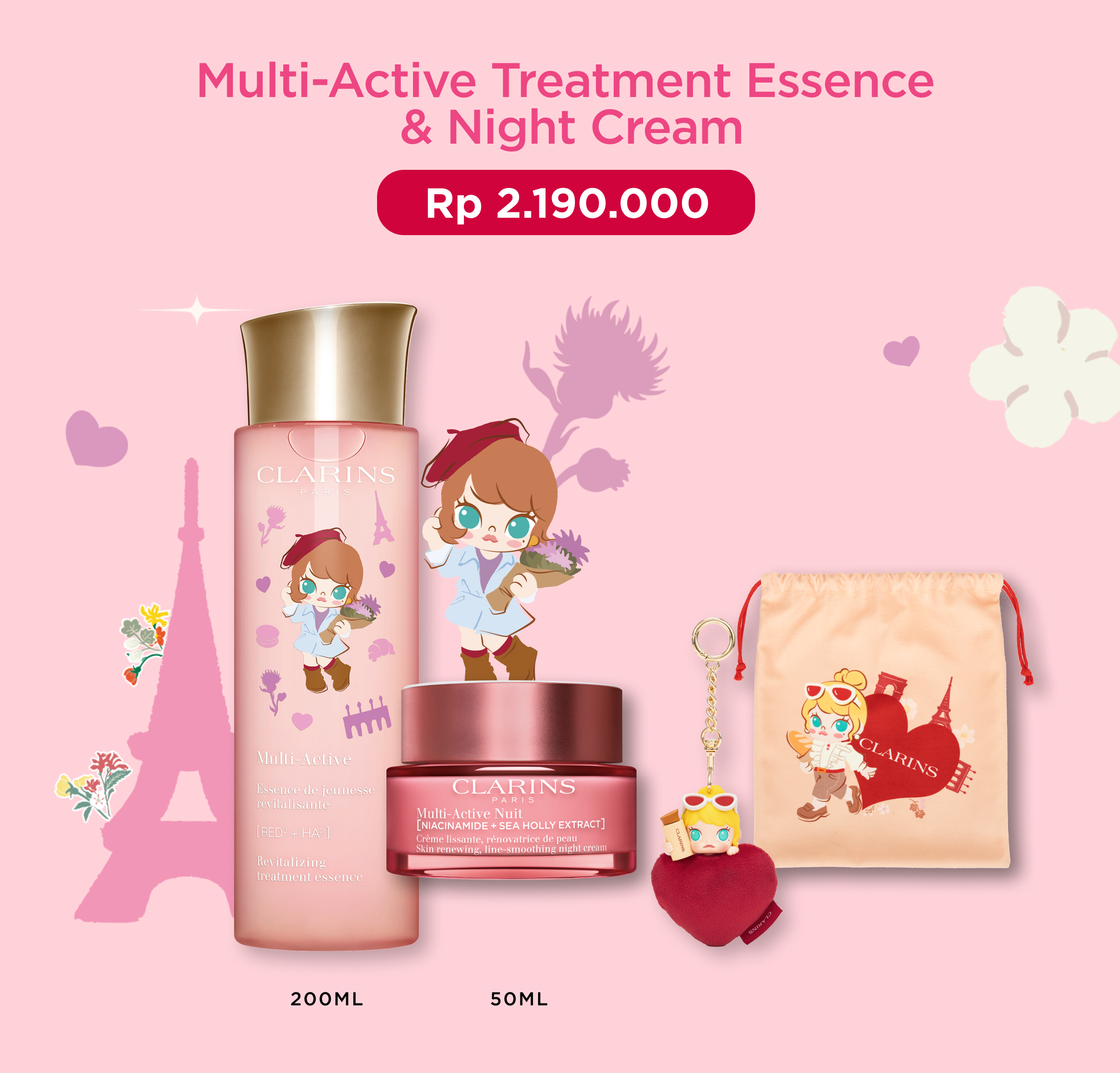 Molly Treatment Essence dengan Night Cream